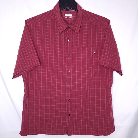 Marmot Shirt Mens XL Check Red Camp Casual - Picture 2 of 12